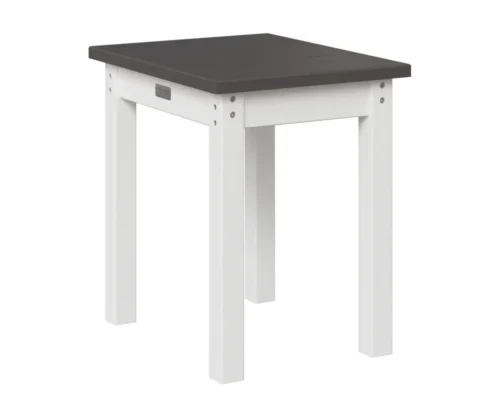 Economy End Table Smoke Grey White 1